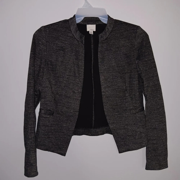 Halogen women's open blazer size XS gray long sleeve office carrier preppy - Picture 1 of 6